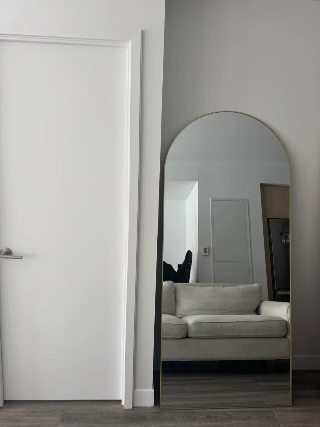 Full Length Arched Mirror - Gold