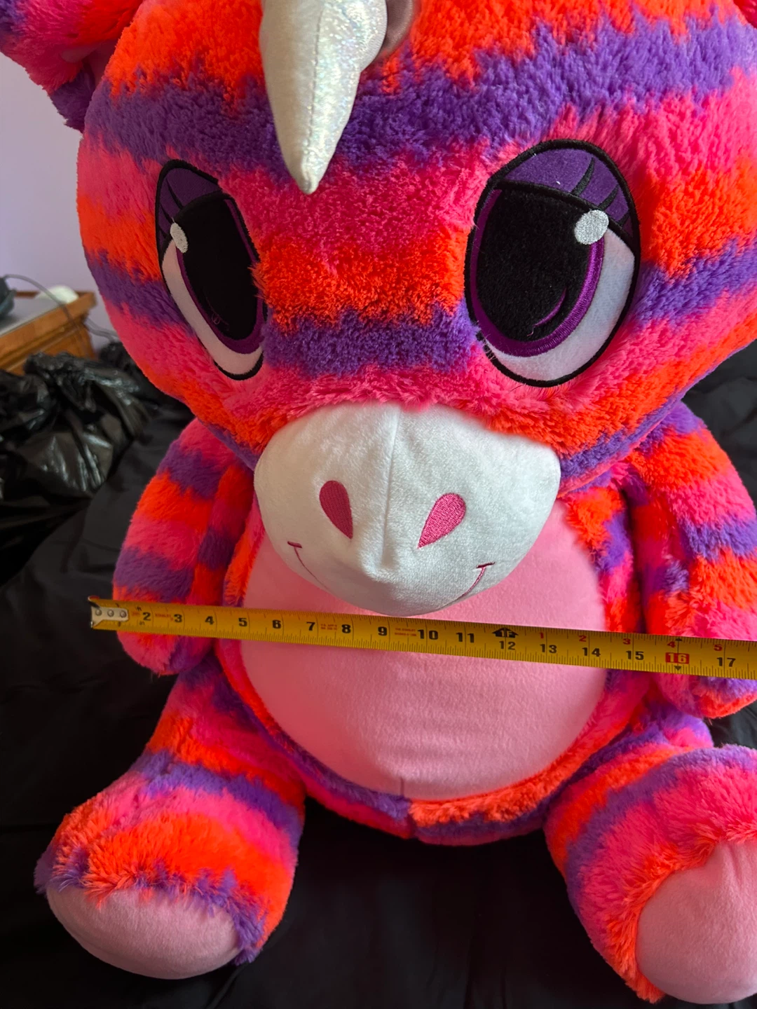 Striped Unicorn Plushie - Approx. 30 inches - photo 3