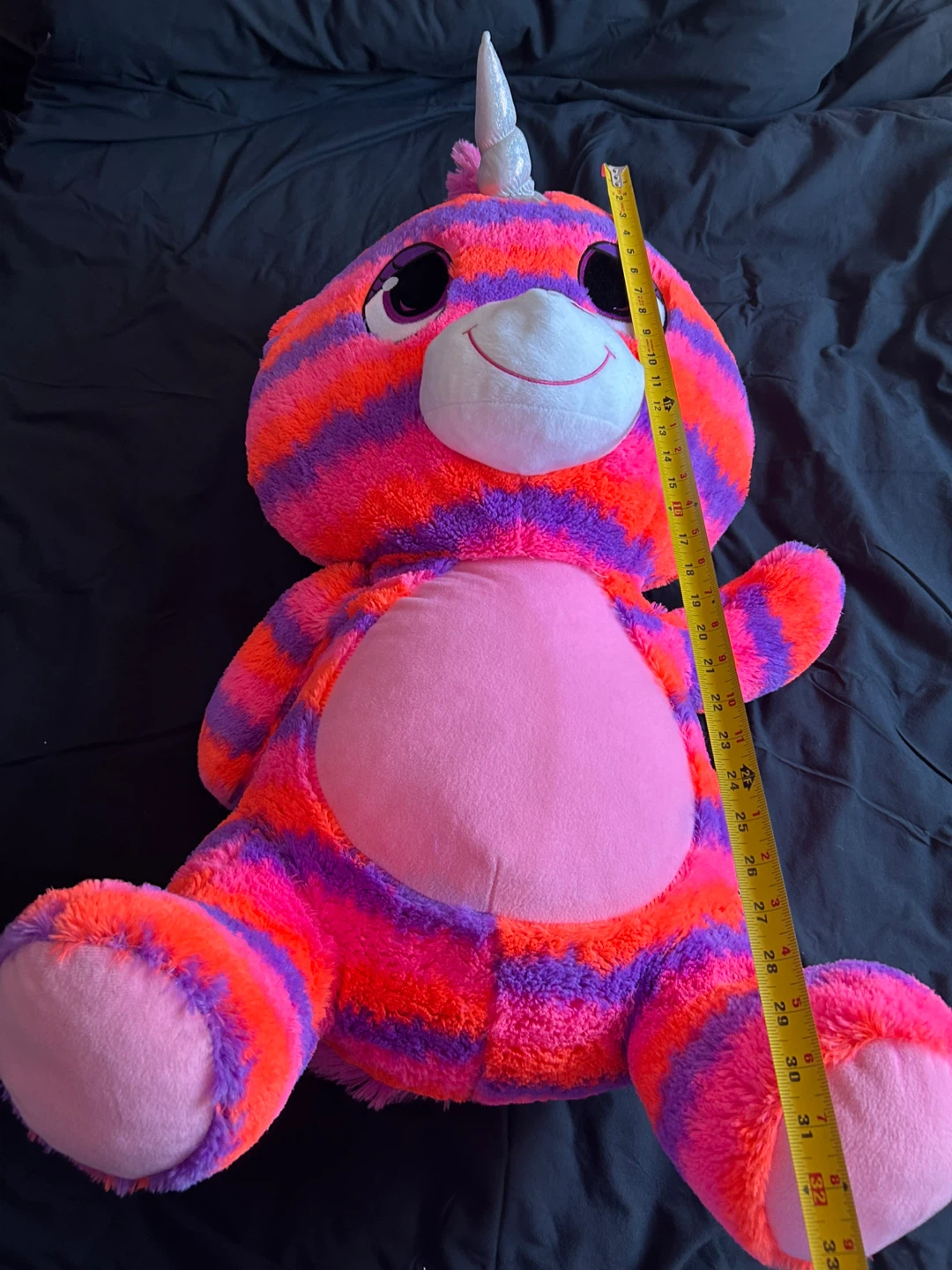 Striped Unicorn Plushie - Approx. 30 inches - photo 4