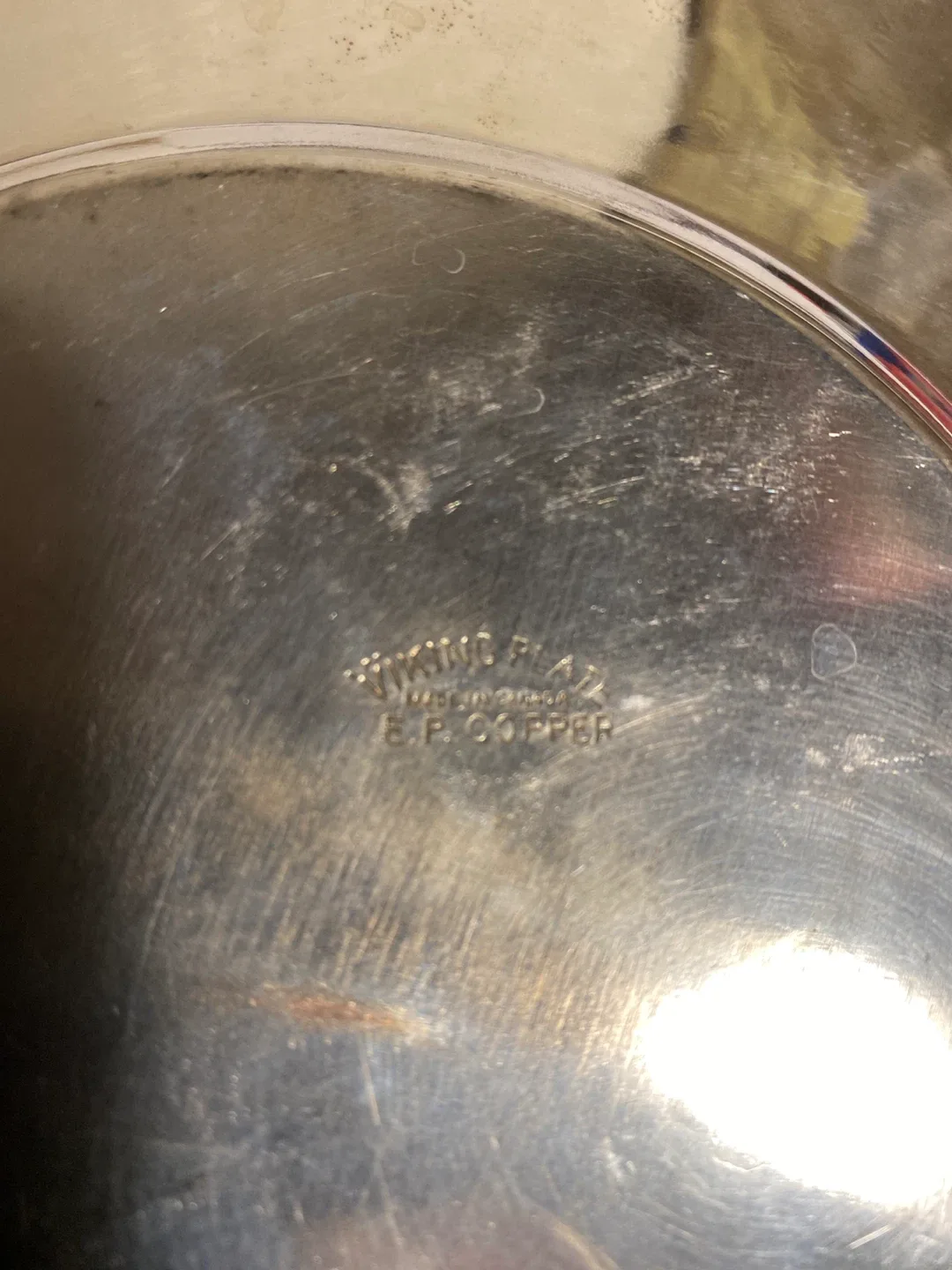 Viking Silver-Plate E.P. Copper Decorative Plate image indicator(2)