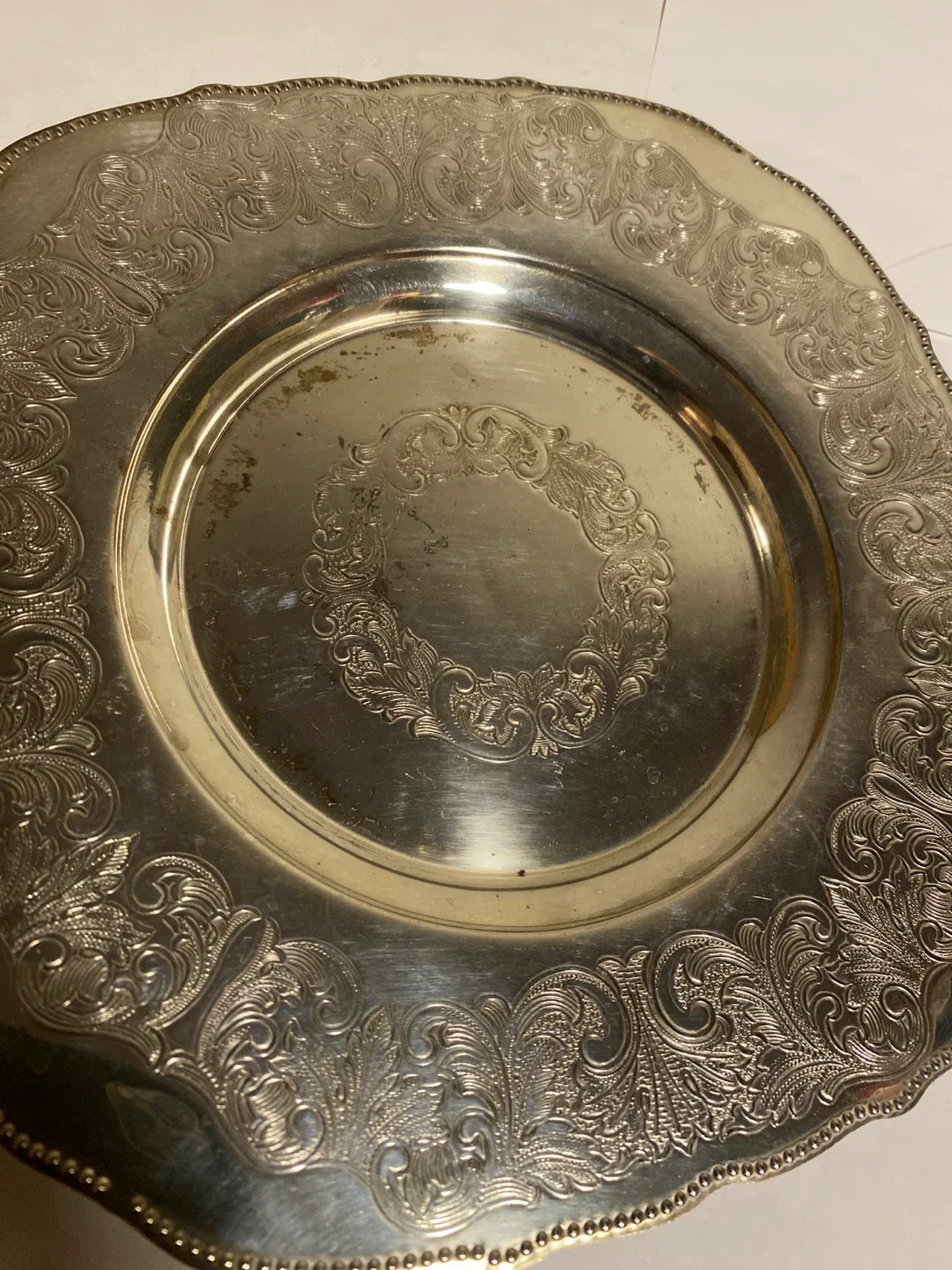 Viking Silver-Plate E.P. Copper Decorative Plate