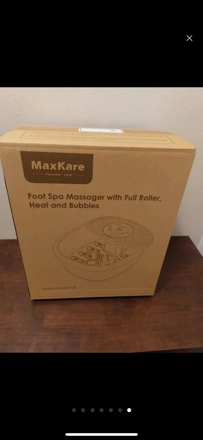 Foot Spa Bath Massager with Heat, Bubble and Vibration, 95-118℉ image indicator(6)