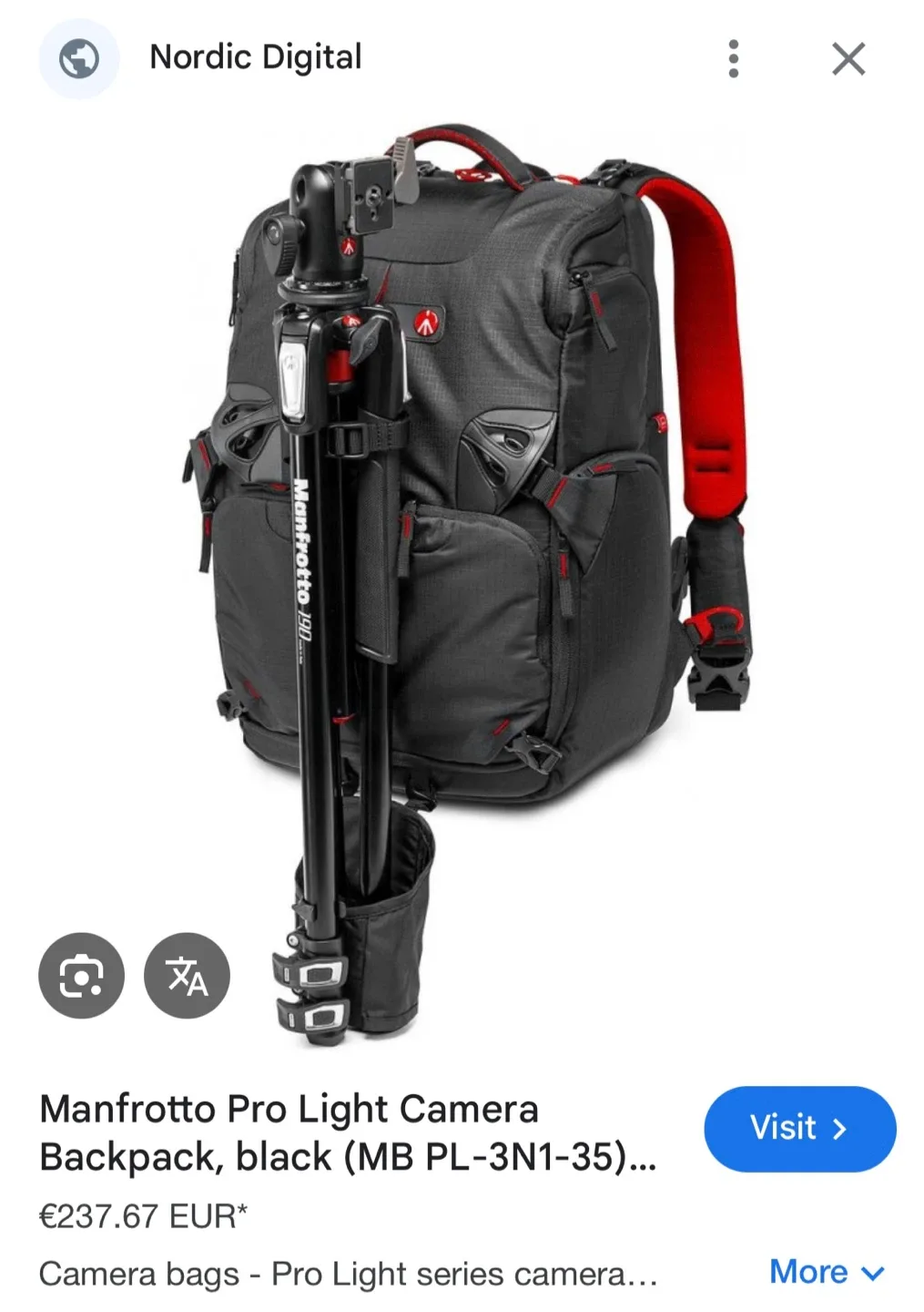 Manfrotto MB PL-3N1-35 Pro Light DSLR Camera Backpack image indicator(2)