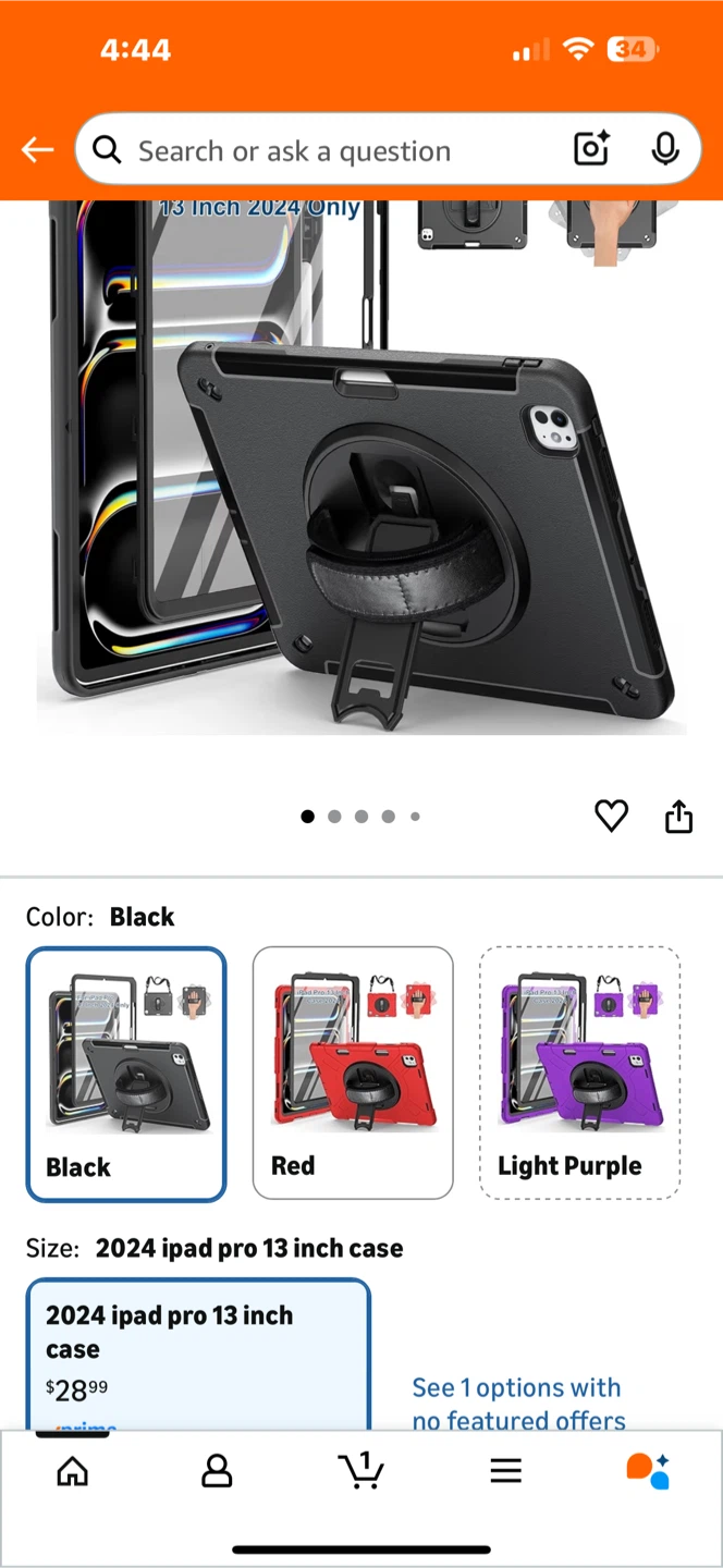 2024 iPad Pro 13 inch Case Black - photo 4