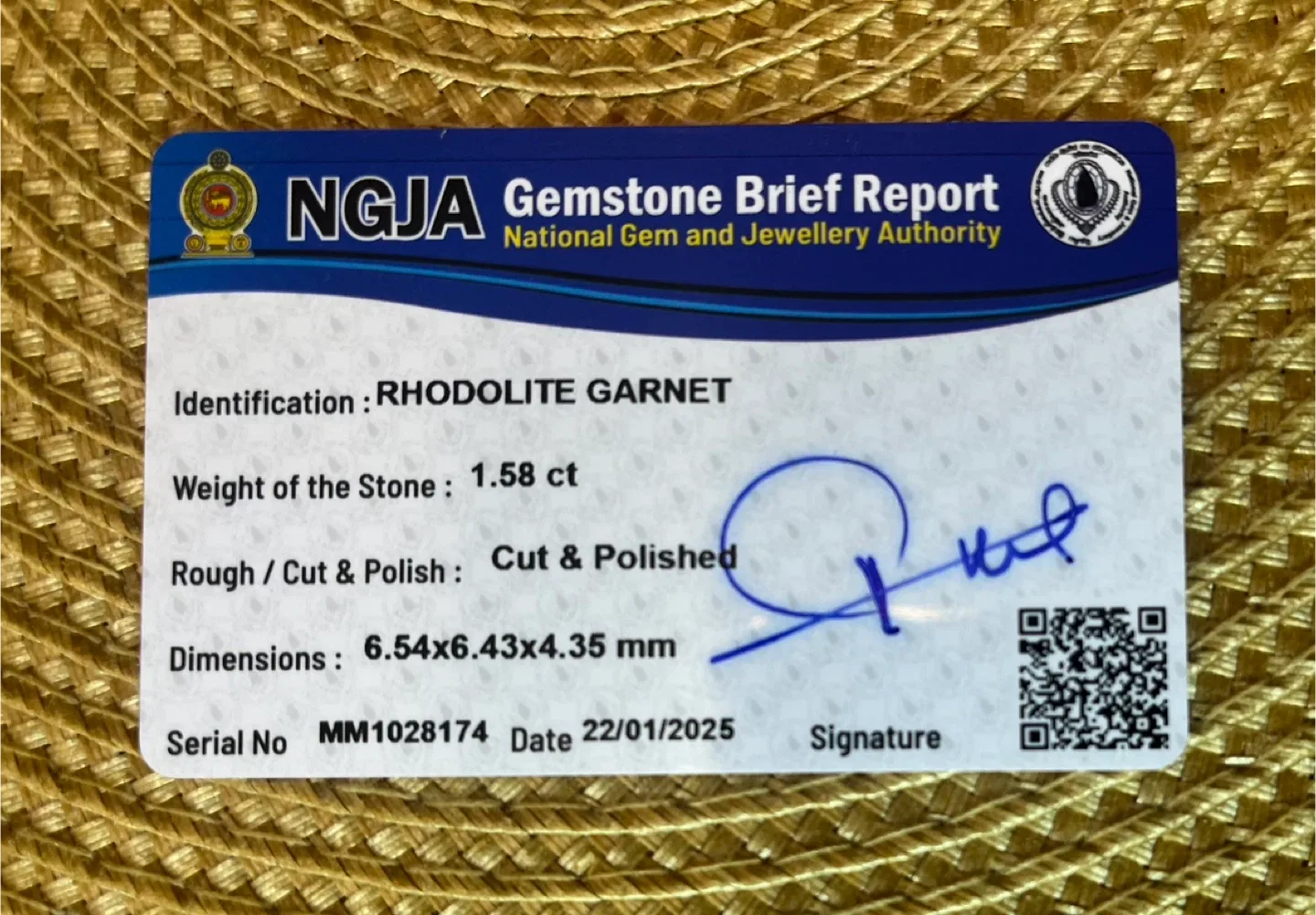 Ceylon Rhodolite Garnet Gemstone - 1.58 ct image indicator(4)