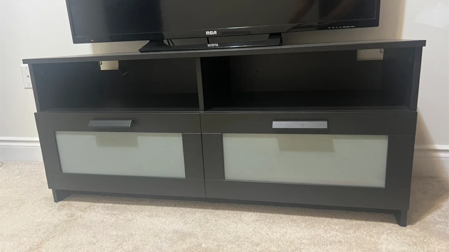 Black TV Stand with Drawers image indicator(2)