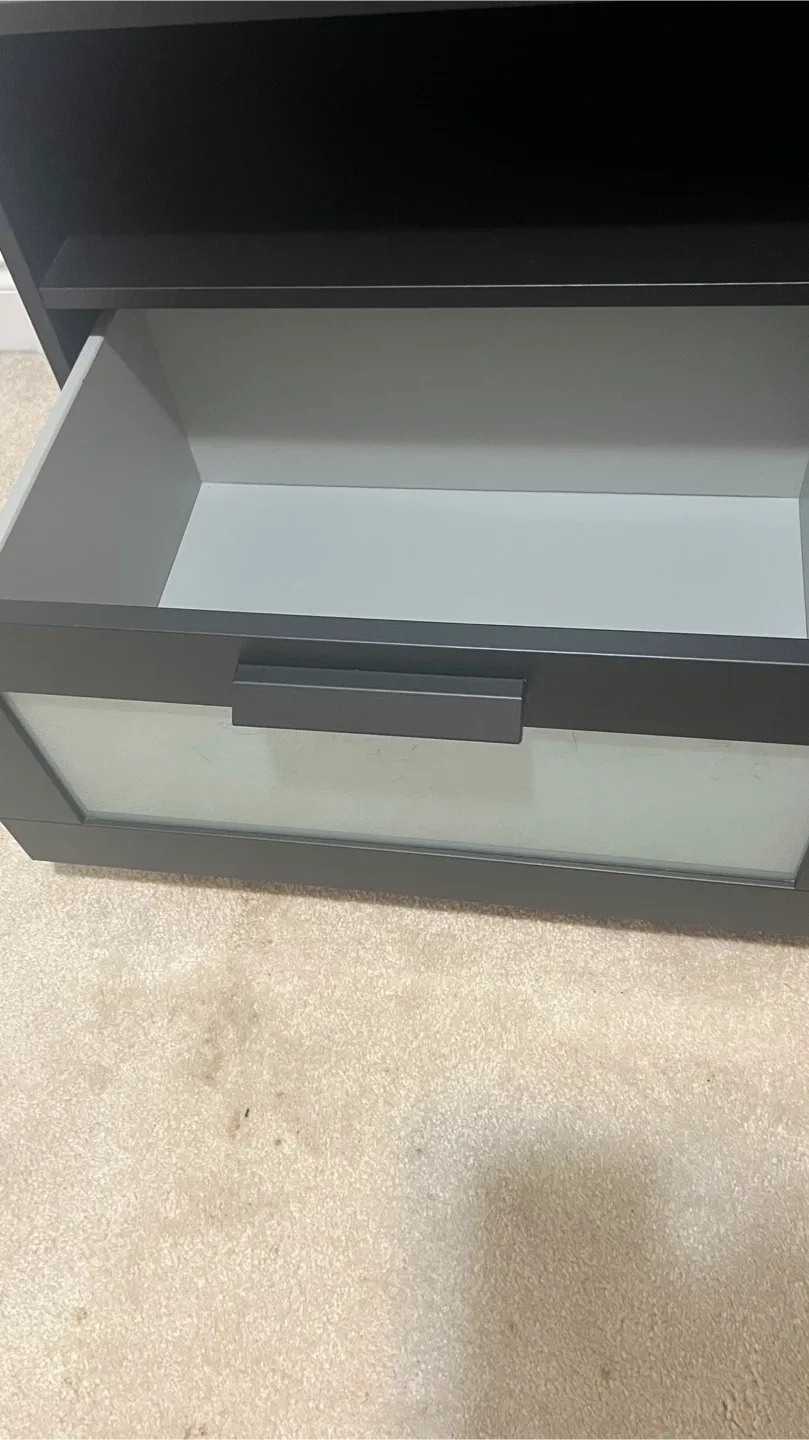 Black TV Stand with Drawers image indicator(3)