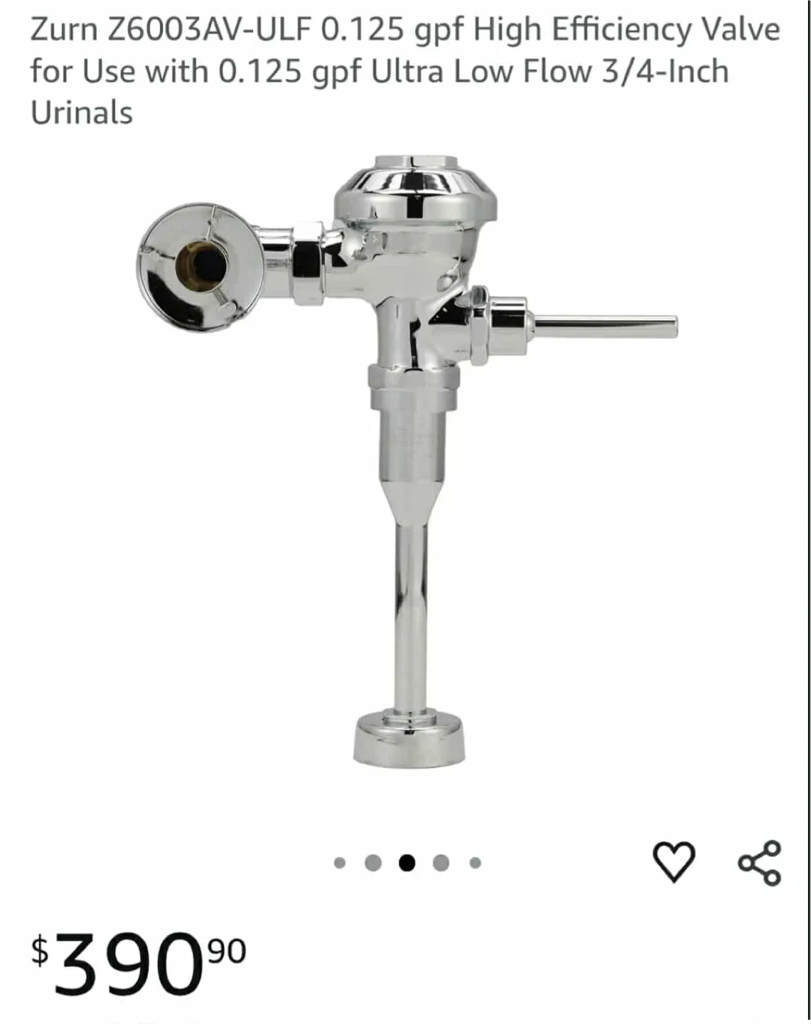 Zurn Z6003AV-ULF 0.125 gpf High Efficiency Valve image indicator(2)