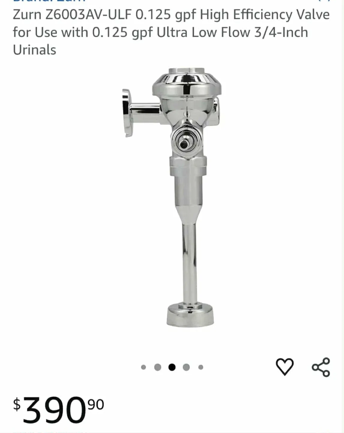 Zurn Z6003AV-ULF 0.125 gpf High Efficiency Valve image indicator(3)