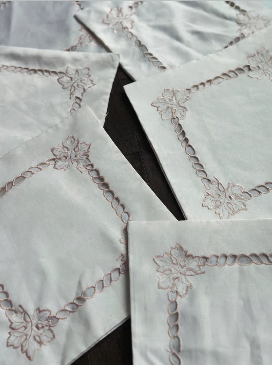 Set of 6  Embroidered Cushion Covers – 2 Zipper, 4 No Zippers - photo 2