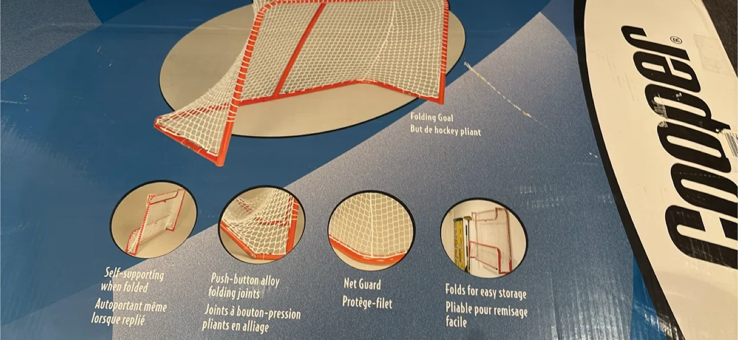 Cooper Folding 60" Steel Hockey Goal - New in Box! image indicator(2)