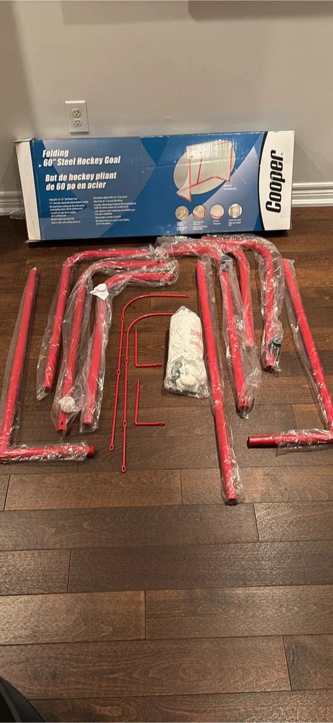 Cooper Folding 60" Steel Hockey Goal - New in Box! image indicator(5)