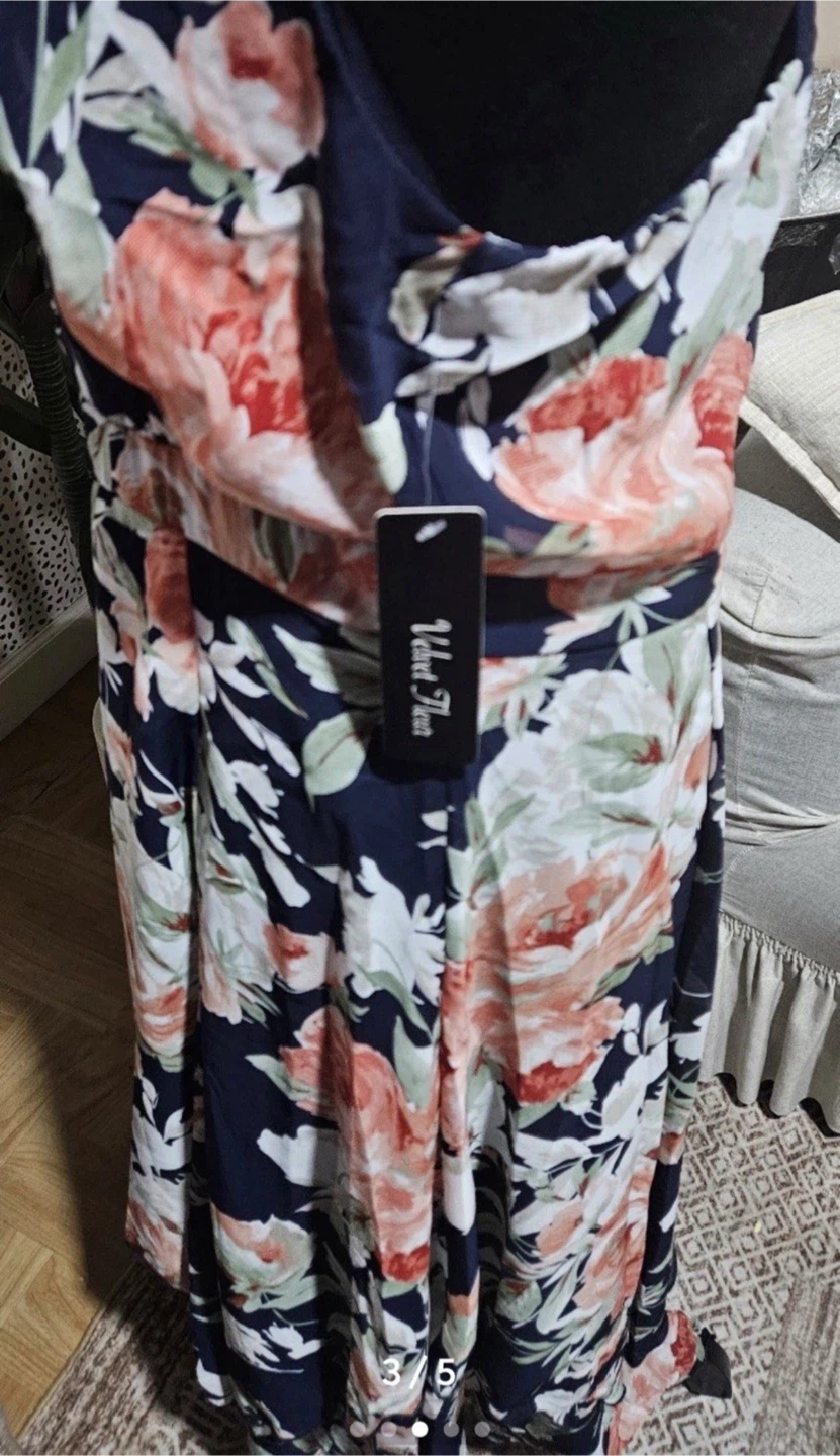 Velvet Fleur Floral Dress - Size 12 - photo 3