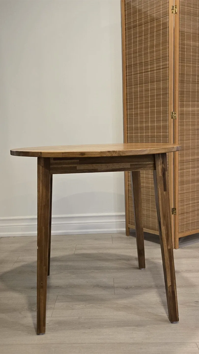 Round Wood Dining Table IKEA image indicator(2)