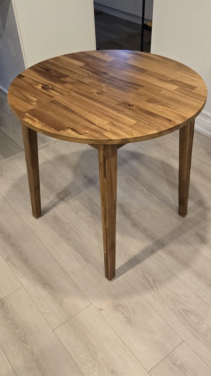 Round Wood Dining Table IKEA