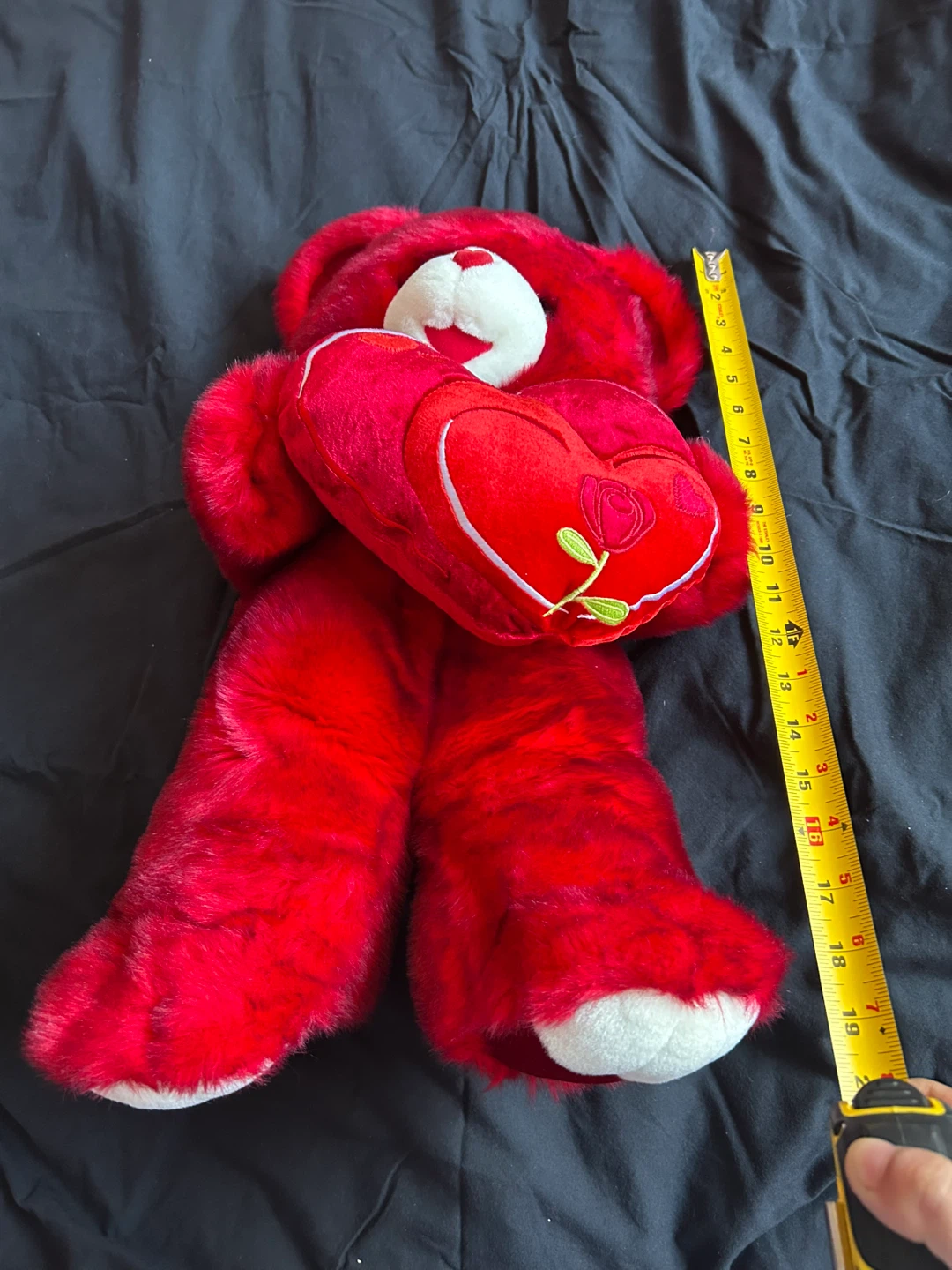 Red Plush Teddy Bear with Heart - photo 4