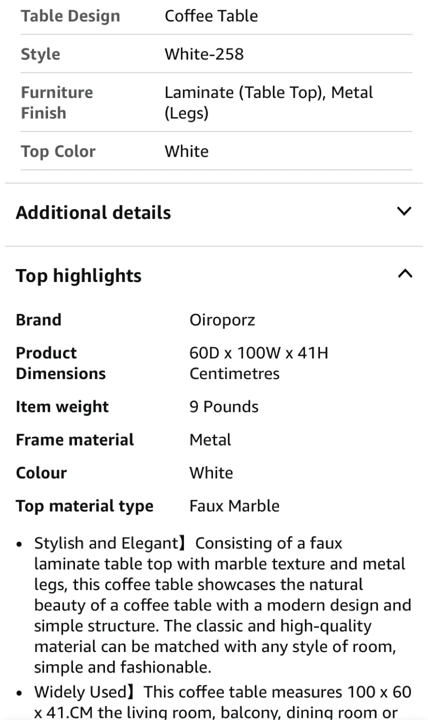 Coffee Table, pls read description image indicator(5)