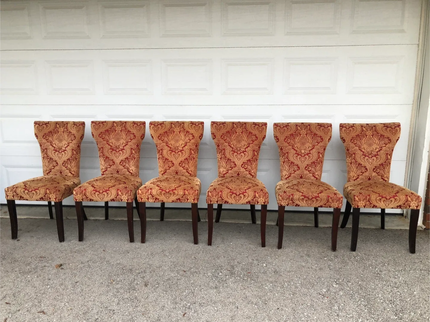Set of 6 Upholstered Dining Chairs