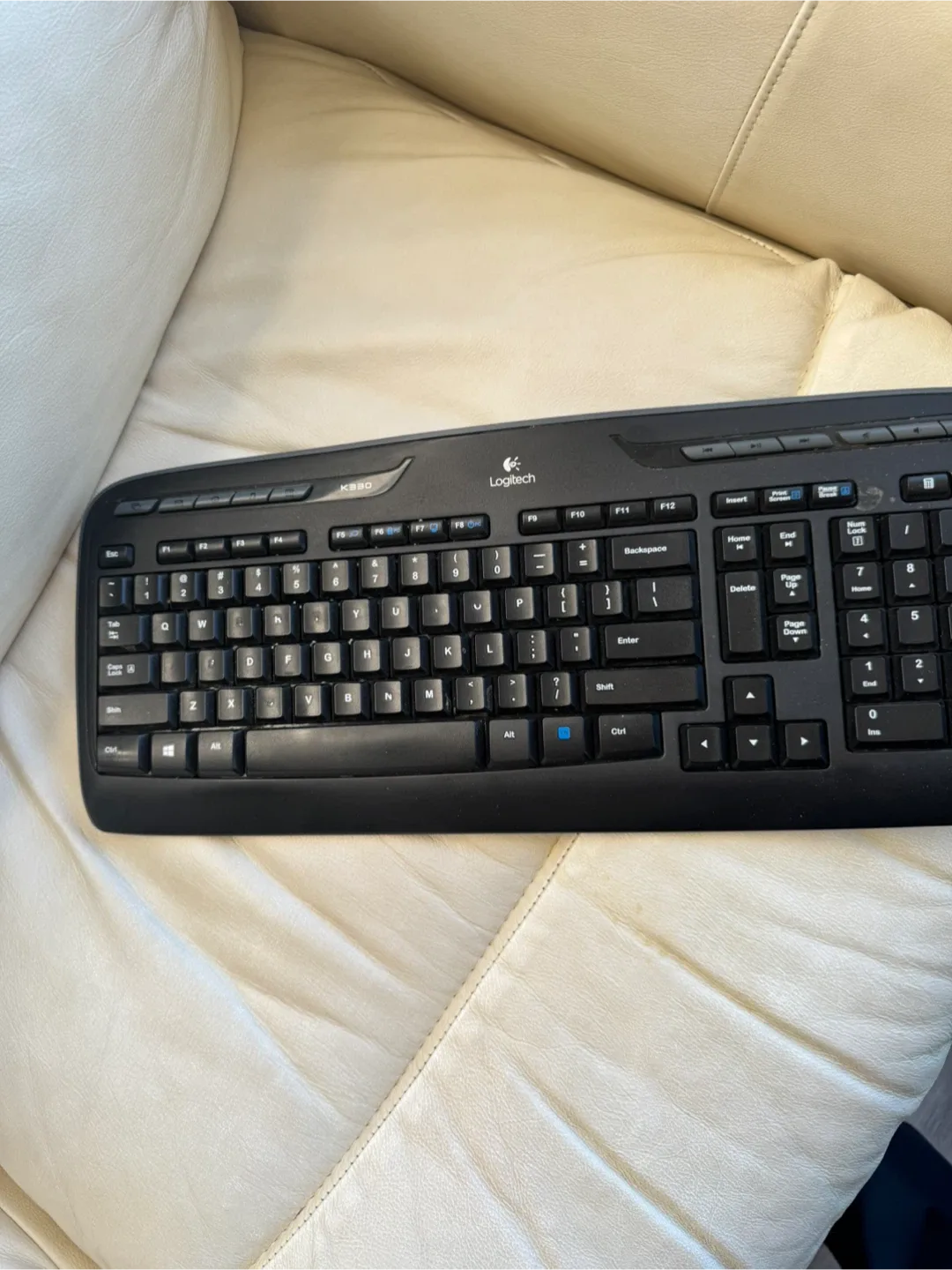 Logitech K330 Keyboard - Black