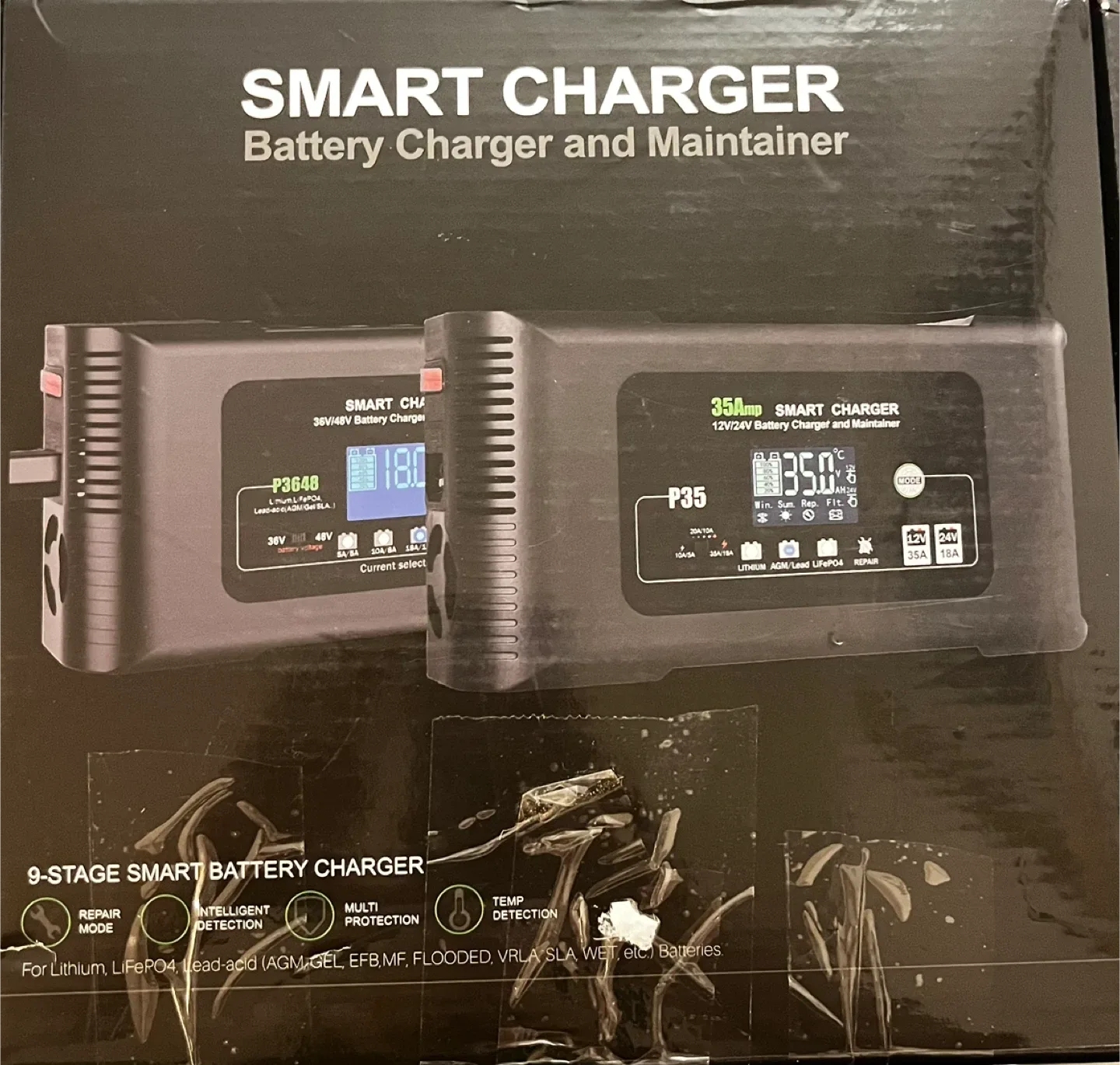 Battery booster device with repair mode