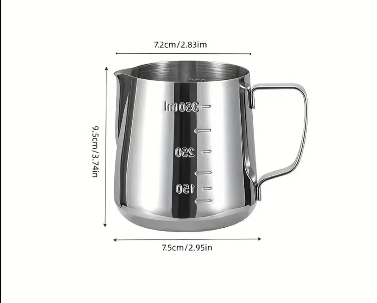 Stainless Steel Milk Frothing Pitcher