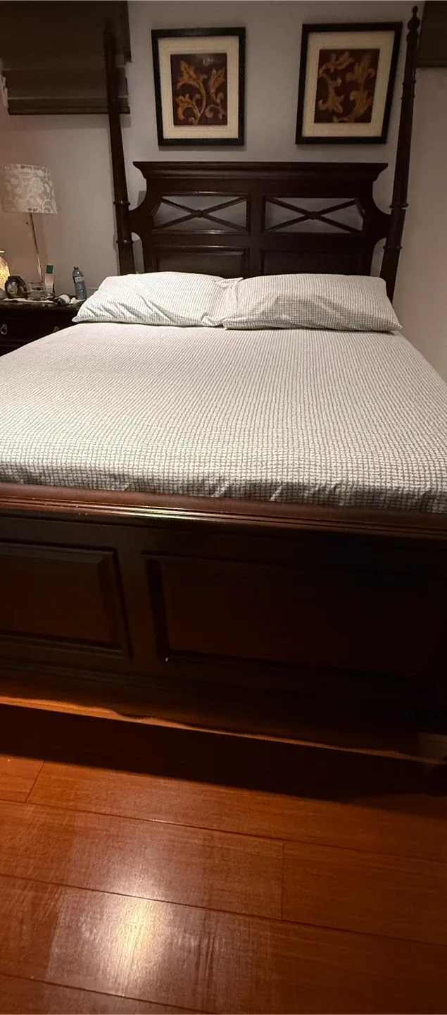 Dark Wood Bed Frame