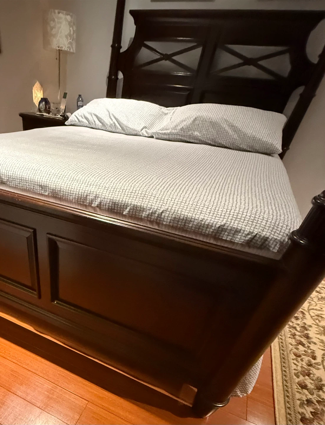 Dark Wood Bed Frame - photo 3