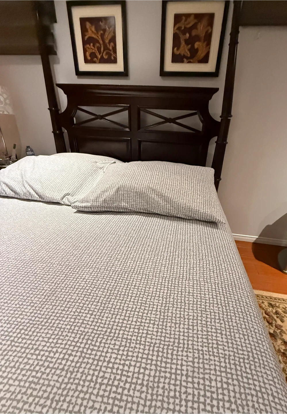 Dark Wood Bed Frame - photo 2