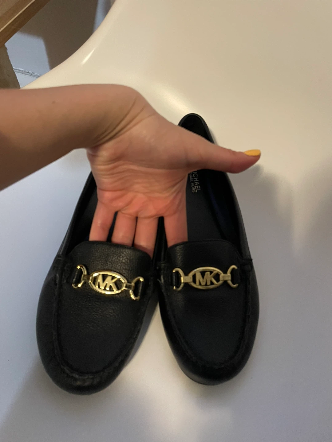 Michael Kors Black Leather Loafers - Size 7M - photo 4
