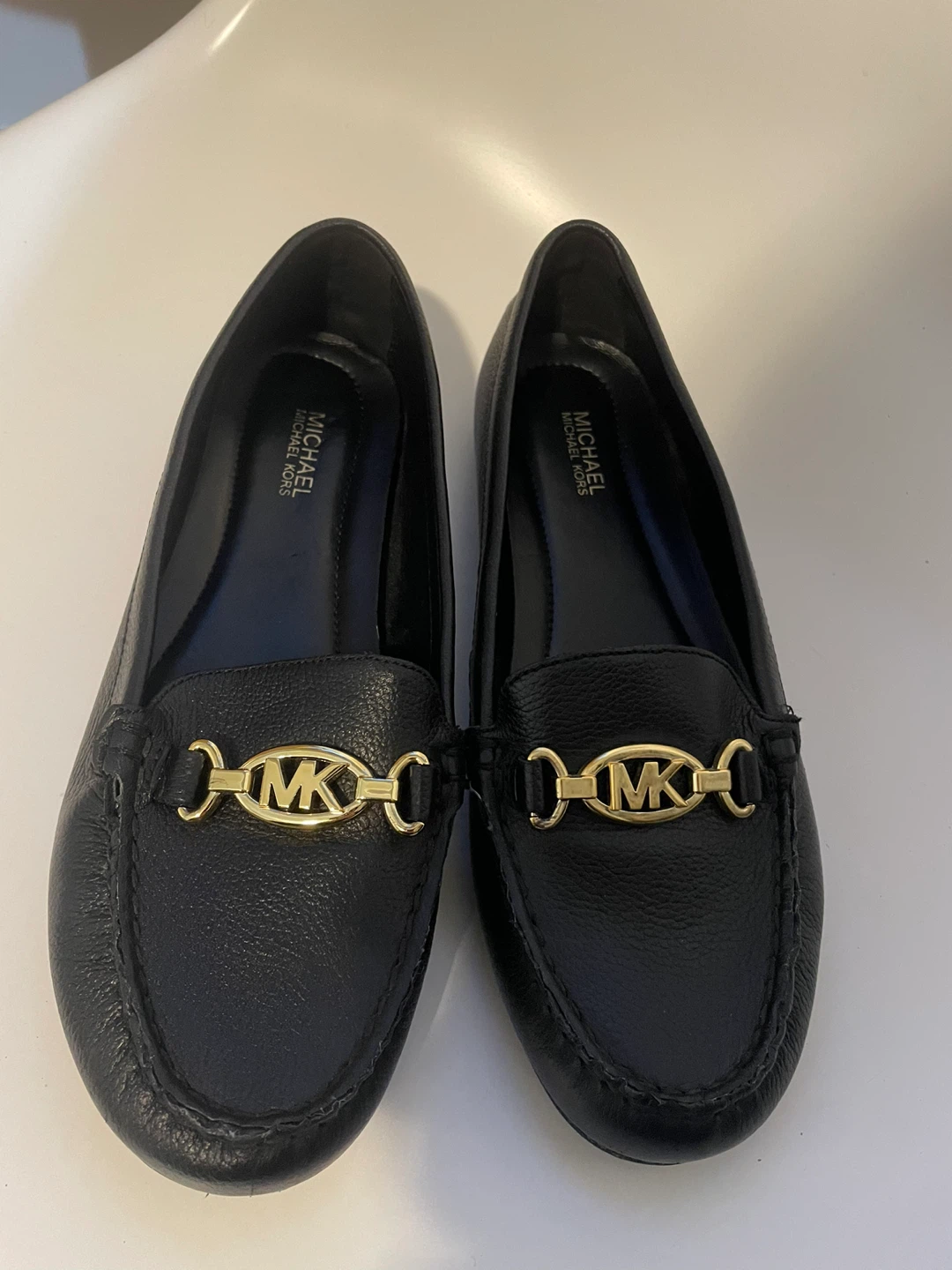 Michael Kors Black Leather Loafers - Size 7M