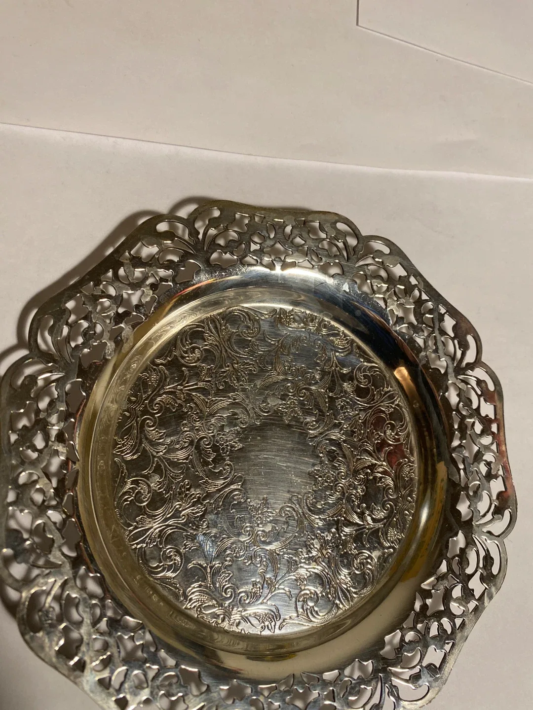 Antique Wm. A. Rogers S.P. Copper serving plate