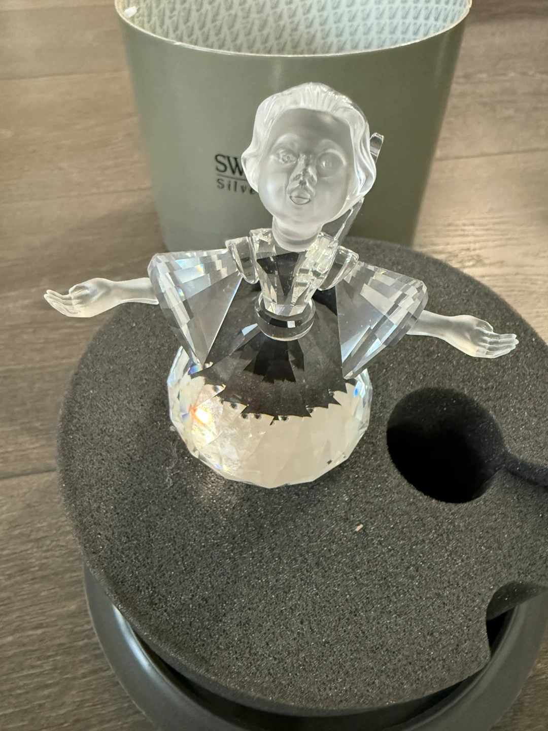 Swarovski Silver Crystal Angel Figurine - photo 2