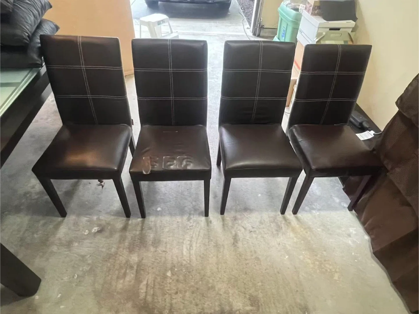 Dining Table + Leather Chairs image indicator(5)