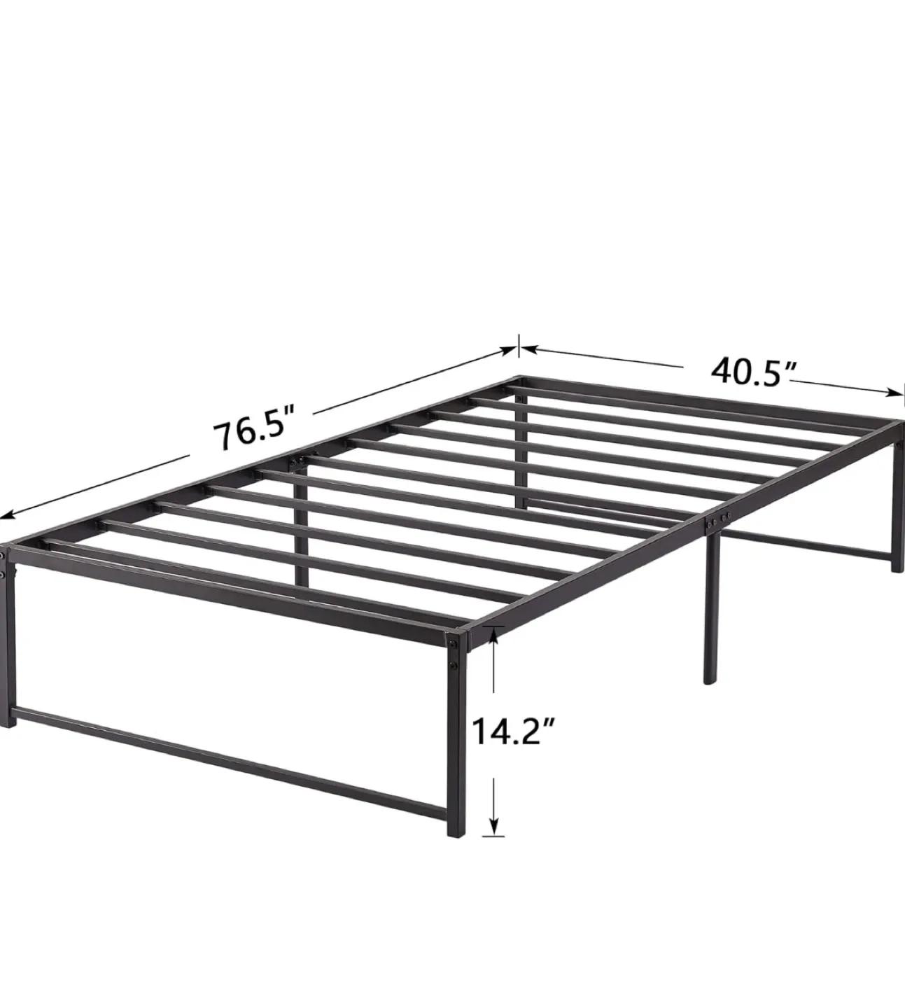 VECELO 14" Metal Platform Bed Frame image indicator(5)