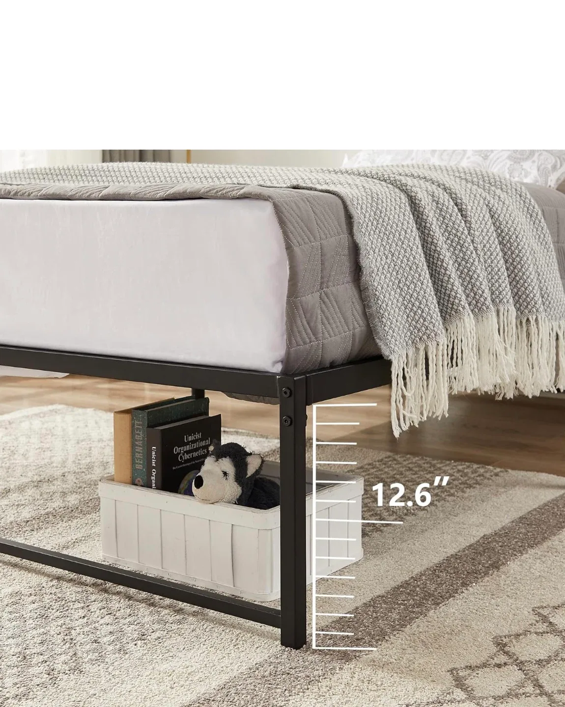 VECELO 14" Metal Platform Bed Frame image indicator(4)