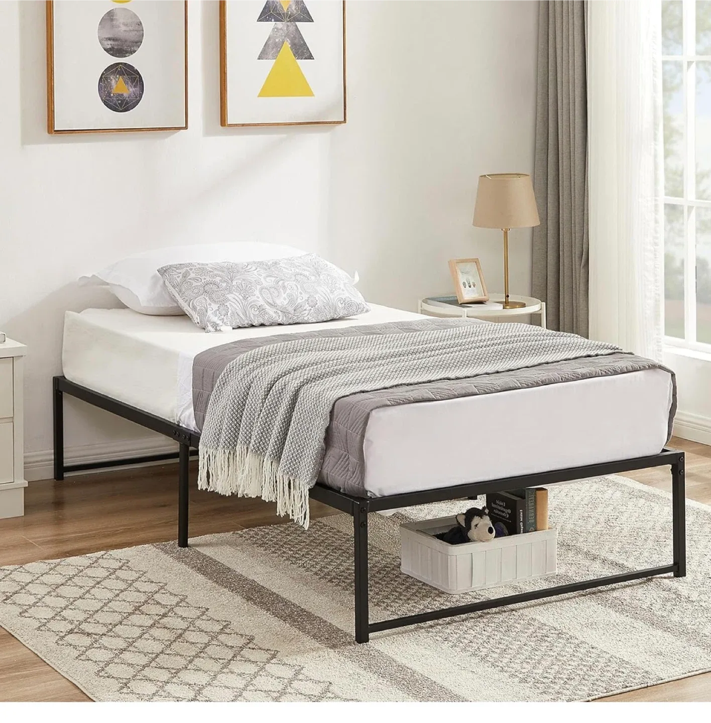 VECELO 14" Metal Platform Bed Frame
