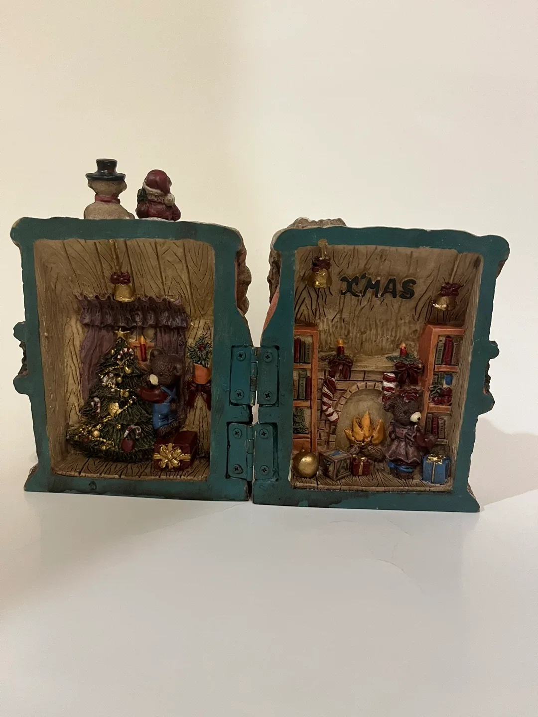 Christmas Holiday Hinged Shadow Box Decor