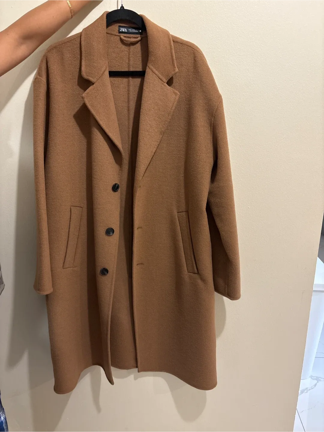 Zara Wool Blend Coat - Size M