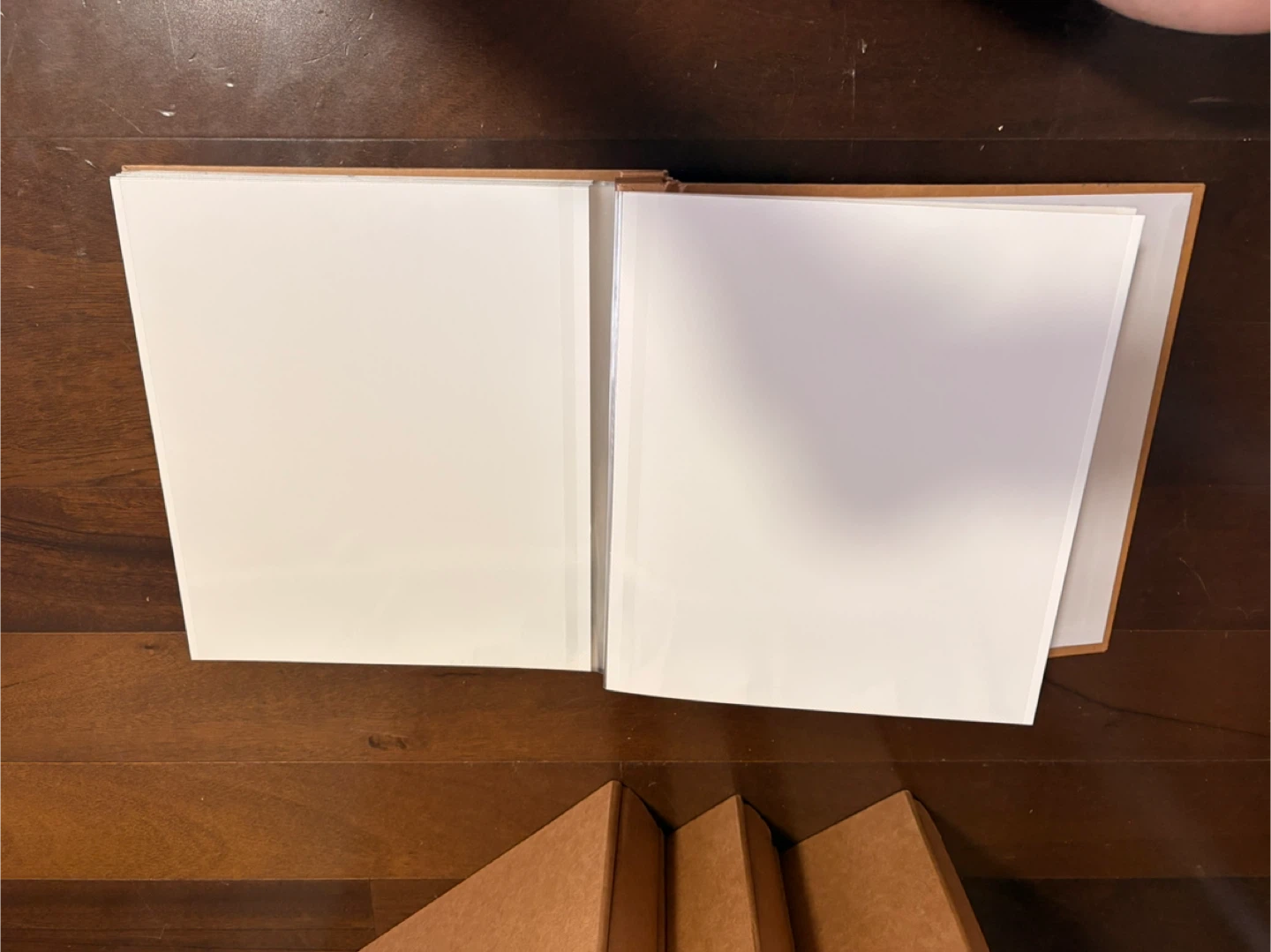 Brown Scrapbook Photo Albums - Set of 4