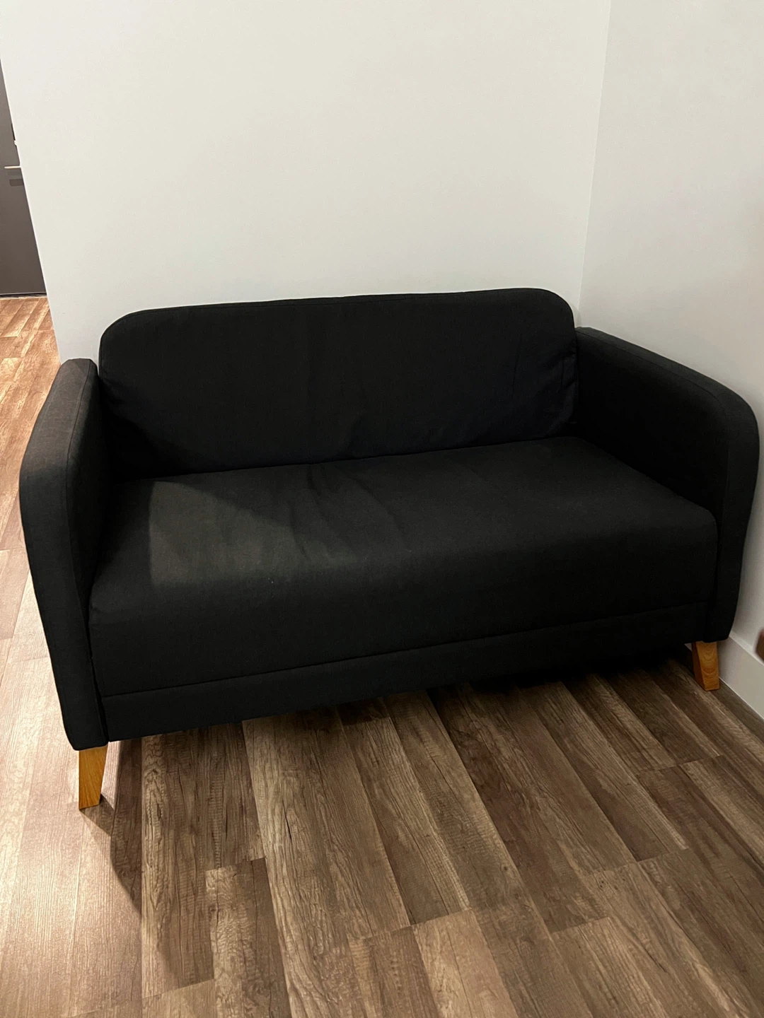 Black Loveseat Sofa - photo 2