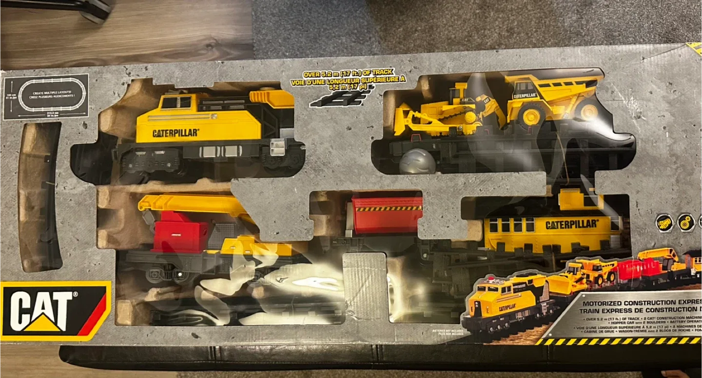 CAT Motorized Construction Express Train Set