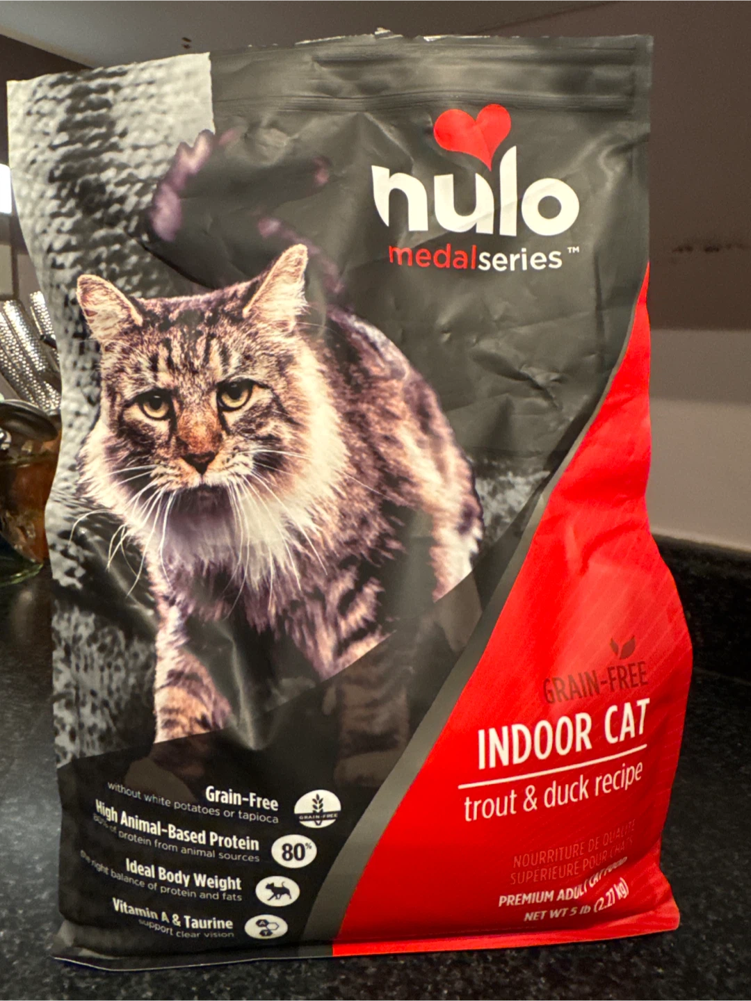 Nulo MedalSeries Indoor Cat Food, Trout & Duck, 5lb - photo 2