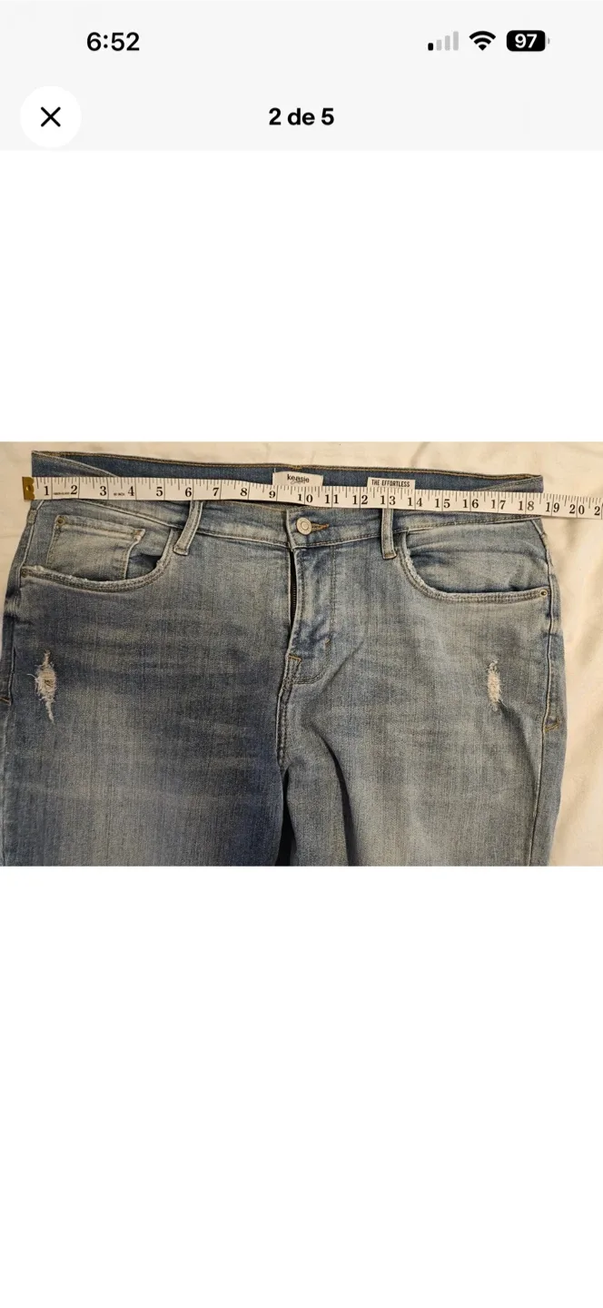 Kensie The Effortless Skinny Crop Jeans - Size 12 image indicator(2)