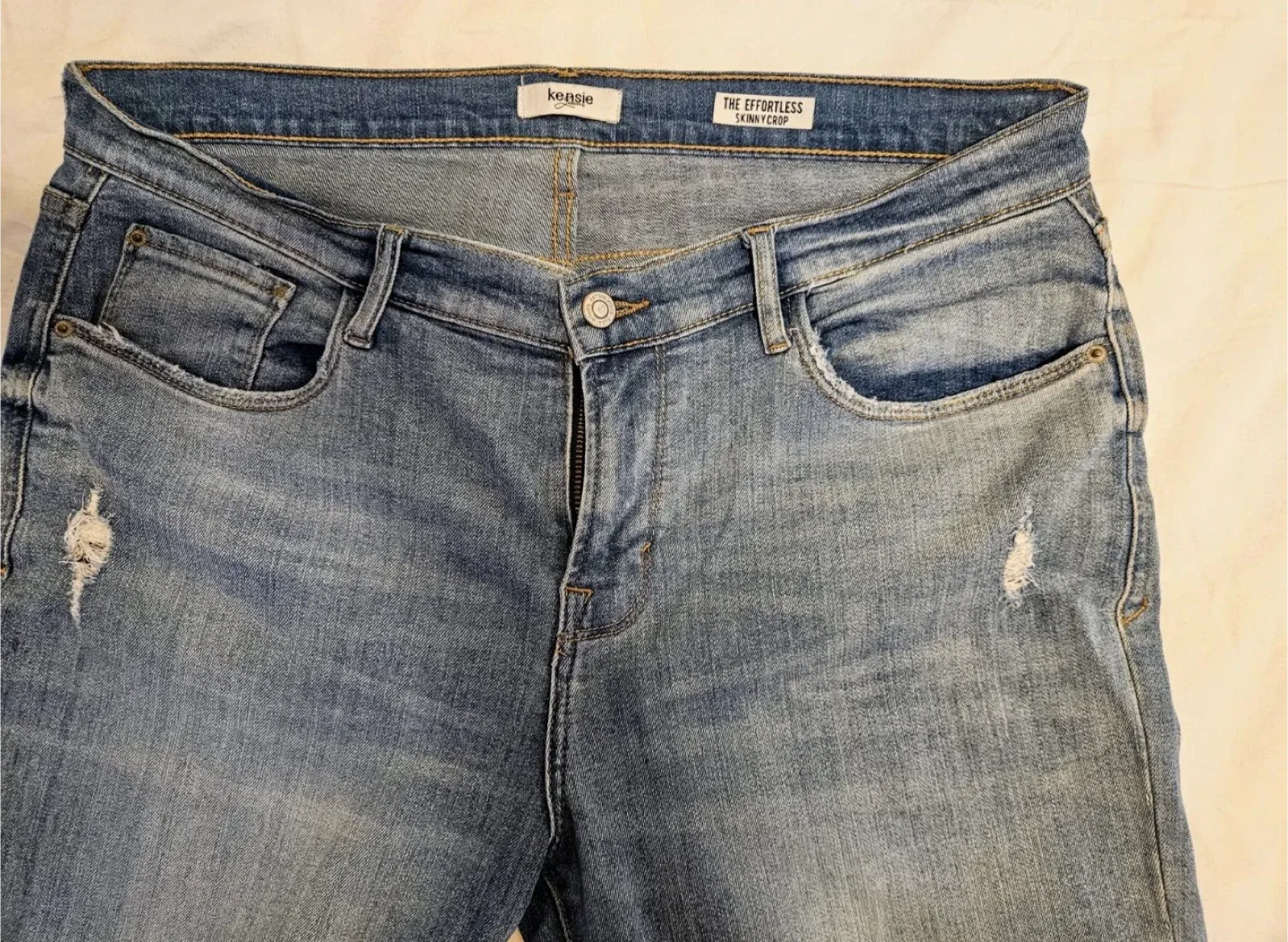 Kensie The Effortless Skinny Crop Jeans - Size 12 image indicator(5)