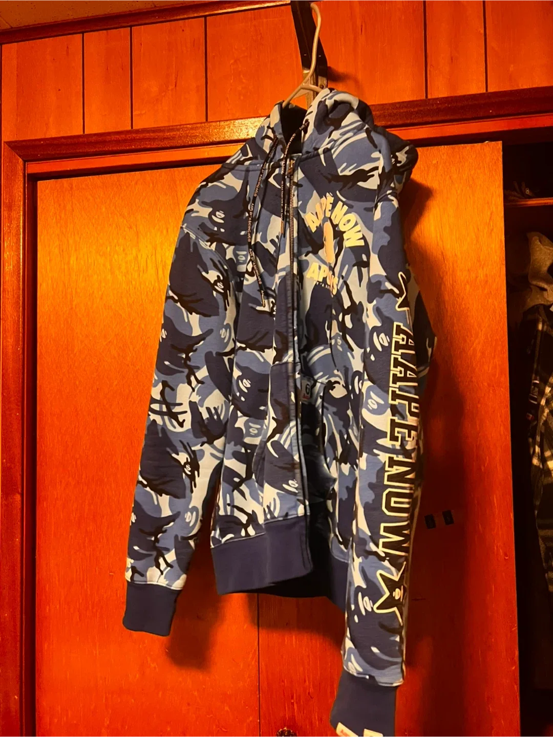 BAPE Blue Camo Hoodie image indicator(3)