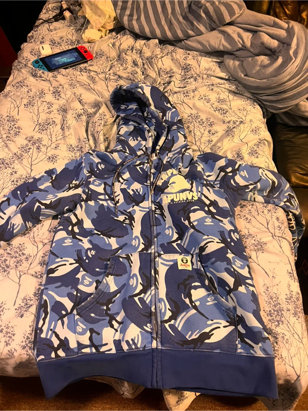 BAPE Blue Camo Hoodie