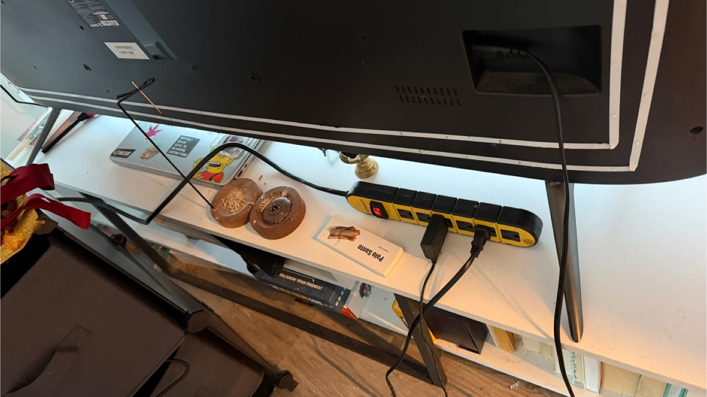 White TV Stand - photo 2