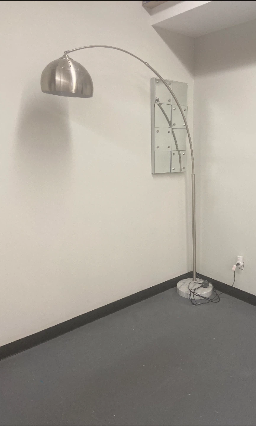 Silver Arc Floor Lamp