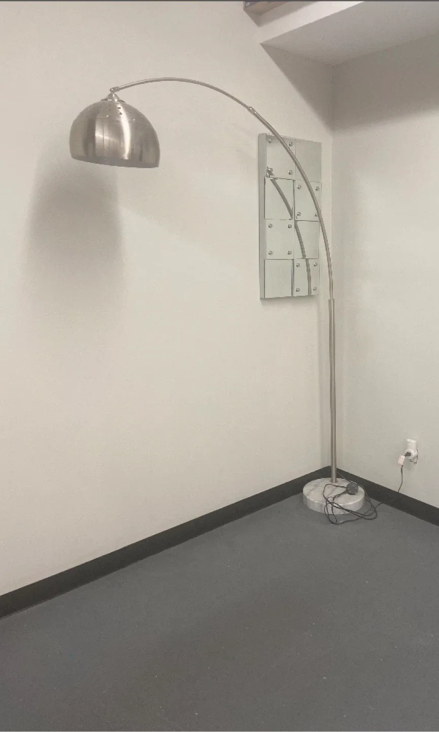 Silver Arc Floor Lamp