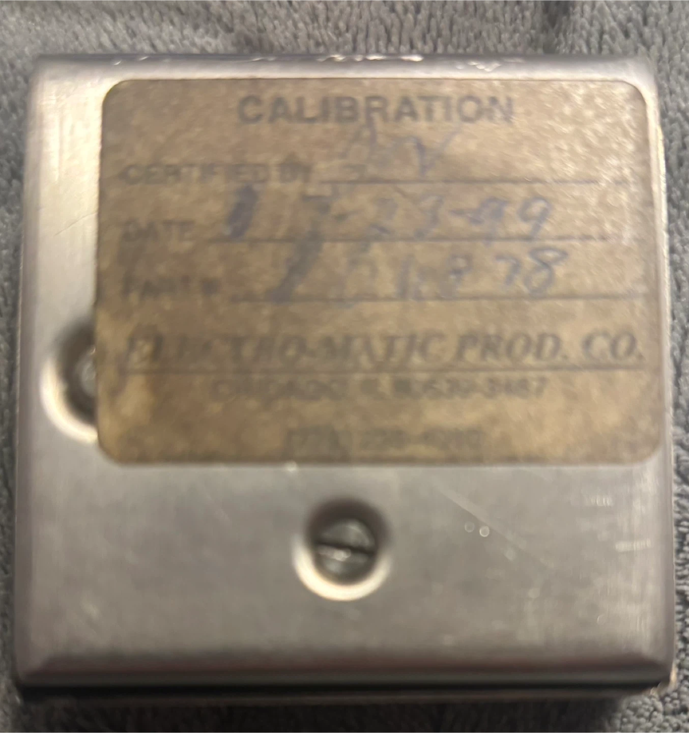 Electro-Matic Products Co. Model EMU5 Residometer - photo 3